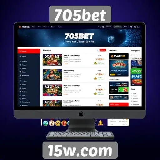Análise da interface do usuário do site 705bet